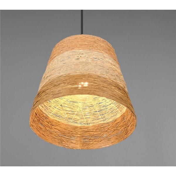 Lámpara de techo JOELINE de hilo de papel, altura ajustable bombilla excl. 1x E27 max. 10W IP20