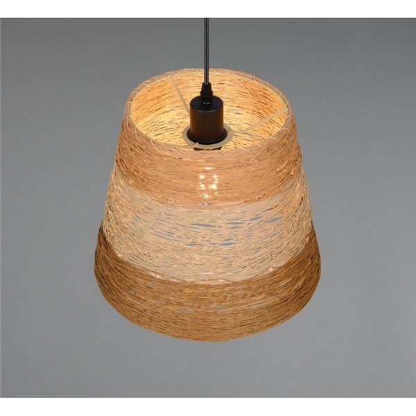 Plafonnier JOELINE en fil de papier, réglable en hauteur, ampoule exclue. 1x E27 max. 10 W IP20