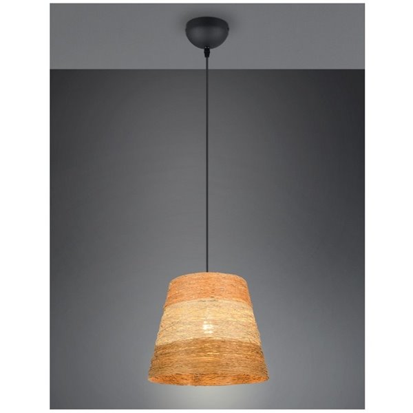 Plafonnier JOELINE en fil de papier, réglable en hauteur, ampoule exclue. 1x E27 max. 10 W IP20