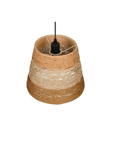 Lámpara de techo JOELINE de hilo de papel, altura ajustable bombilla excl. 1x E27 max. 10W IP20