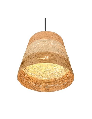 Lámpara de techo JOELINE de hilo de papel, altura ajustable bombilla excl. 1x E27 max. 10W IP20