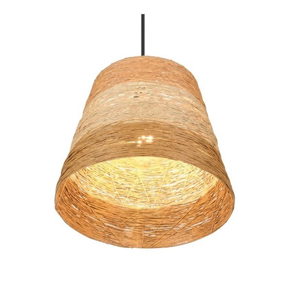 Plafonnier JOELINE en fil de papier, réglable en hauteur, ampoule exclue. 1x E27 max. 10 W IP20