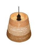 Lámpara de techo JOELINE de hilo de papel, altura ajustable bombilla excl. 1x E27 max. 10W IP20