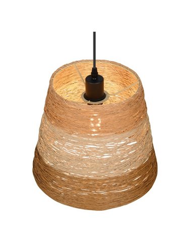 Lámpara de techo JOELINE de hilo de papel, altura ajustable bombilla excl. 1x E27 max. 10W IP20