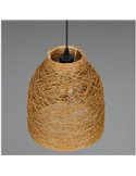 Lampe suspension JOELINE en fil de papier naturel, hauteur réglable, ampoule excl. 1x E27 max. 10 W IP20