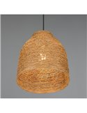Lámpara colgante JOELINE de hilo de papel natural, altura ajustable bombilla excl. 1x E27 max. 10W IP20