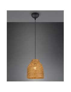Lampe suspension JOELINE en fil de papier naturel, hauteur réglable, ampoule excl. 1x E27 max. 10 W IP20 2