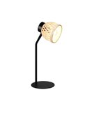 Lámpara de sobremesa tipo flexo rústico LAURENT ptanalla de bambú natural bombilla excl. 1x E14 max. 10W IP20
