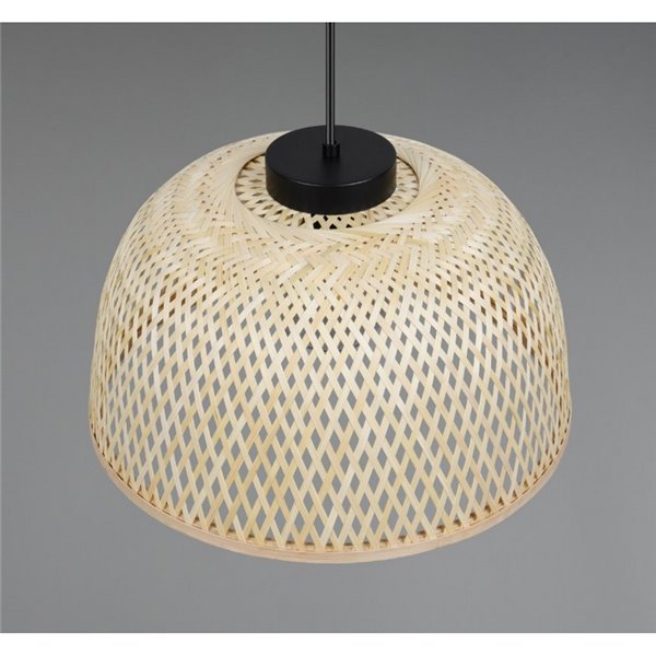 Lámpara de techo natural LAURENT pantalla de bambú Ø40cm y altura ajustable bombilla excl. 1x E27 max. 28W IP20