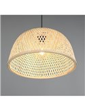 Lámpara de techo natural LAURENT pantalla de bambú Ø40cm y altura ajustable bombilla excl. 1x E27 max. 28W IP20