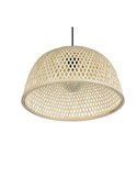 Plafonnier naturel LAURENT abat-jour bambou Ø40cm et hauteur réglable ampoule excl. 1x E27 max. 28 W IP20
