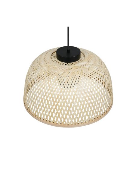 Lámpara de techo natural LAURENT pantalla de bambú Ø40cm y altura ajustable bombilla excl. 1x E27 max. 28W IP20