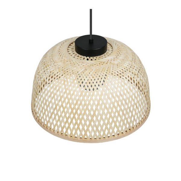Lámpara de techo natural LAURENT pantalla de bambú Ø40cm y altura ajustable bombilla excl. 1x E27 max. 28W IP20
