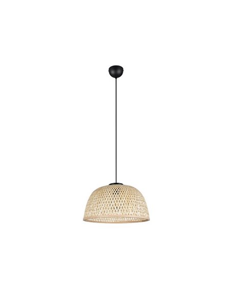 Luminária de teto natural LAURENT, cúpula de bambu, Ø40 cm e lâmpada ajustável em altura, excl. 1x E27 máx. 28 W IP20