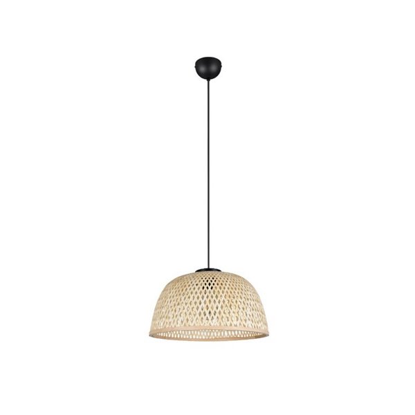 Lámpara de techo natural LAURENT pantalla de bambú Ø40cm y altura ajustable bombilla excl. 1x E27 max. 28W IP20