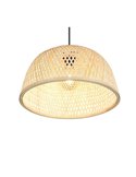 Lámpara de techo natural LAURENT pantalla de bambú Ø40cm y altura ajustable bombilla excl. 1x E27 max. 28W IP20