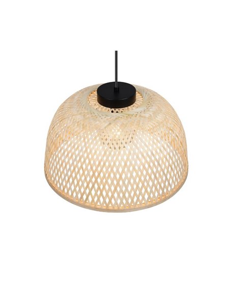 Lámpara de techo natural LAURENT pantalla de bambú Ø40cm y altura ajustable bombilla excl. 1x E27 max. 28W IP20