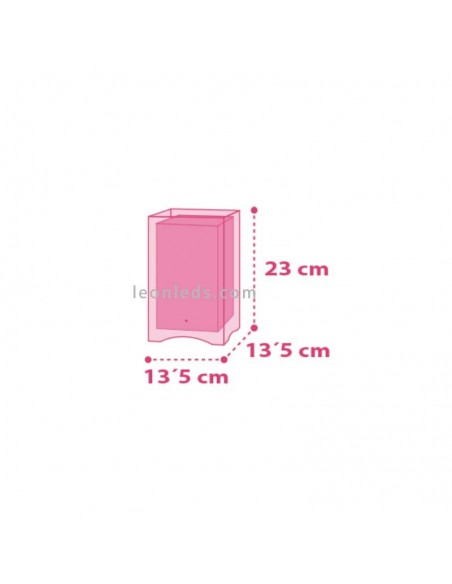 Lámpara de Sobremesa Infantil Dalber serie Decoline 44021 Rayas de colores Cuadrada Dalber | LeonLeds