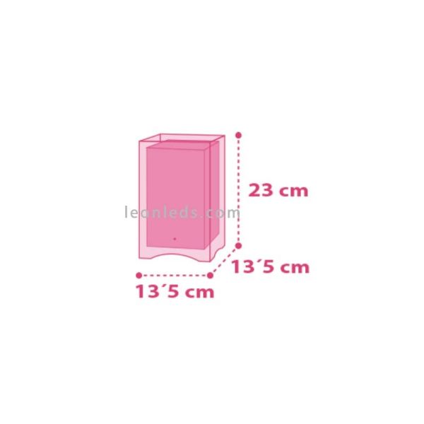 Lámpara de Sobremesa Infantil Dalber serie Decoline 44021 Rayas de colores Cuadrada Dalber | LeonLeds