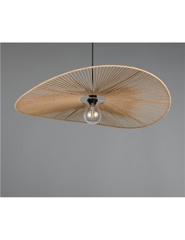 Lámpara de techo estilo pamela LAURINE pantalla de hilo de papel Ø78cm bombilla excl. 1x E27 max. 40W IP20