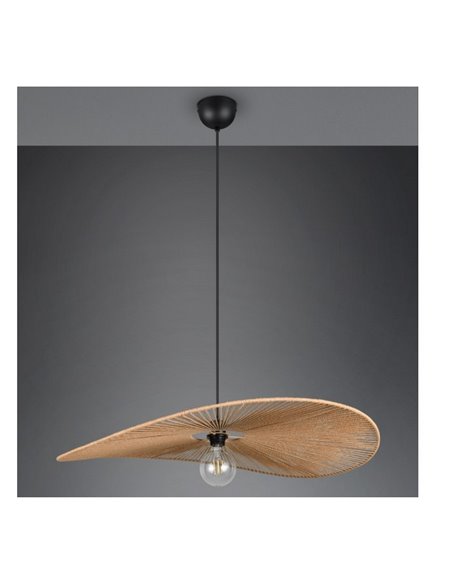 Lámpara de techo estilo pamela LAURINE pantalla de hilo de papel Ø78cm bombilla excl. 1x E27 max. 40W IP20