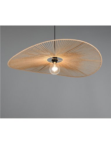 Lámpara de techo estilo pamela LAURINE pantalla de hilo de papel Ø78cm bombilla excl. 1x E27 max. 40W IP20