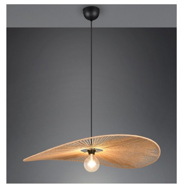 Lámpara de techo estilo pamela LAURINE pantalla de hilo de papel Ø78cm bombilla excl. 1x E27 max. 40W IP20