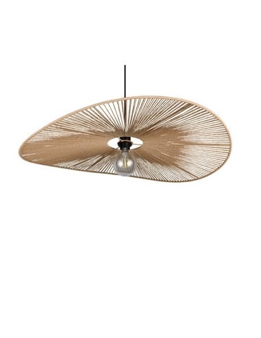 Luminária de teto estilo Pamela LAURINE, cúpula de fio de papel, lâmpada de Ø78 cm, excl. 1x E27 máx. 40 W IP20