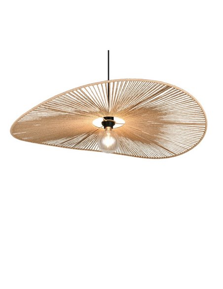 Luminária de teto estilo Pamela LAURINE, cúpula de fio de papel, lâmpada de Ø78 cm, excl. 1x E27 máx. 40 W IP20