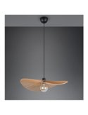 Lámpara de techo natural estilo pamela LAURINE altura ajustable Ø58cm bombilla excl. 1x E27 max. 40W IP20