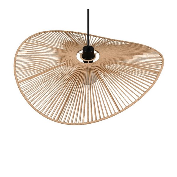 Lámpara de techo natural estilo pamela LAURINE altura ajustable Ø58cm bombilla excl. 1x E27 max. 40W IP20