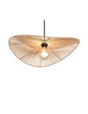 Lámpara de techo natural estilo pamela LAURINE altura ajustable Ø58cm bombilla excl. 1x E27 max. 40W IP20