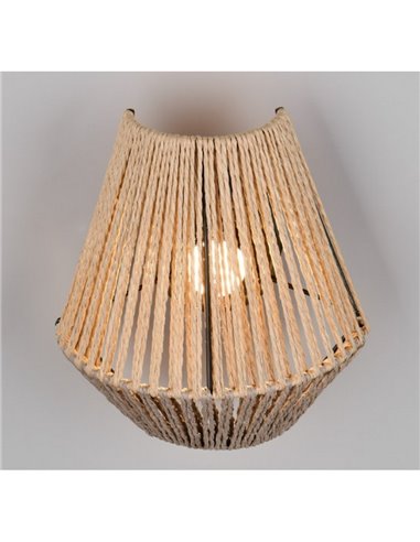 Aplique de pared natural LIRA batería recargable USB y función táctil 4 niveles 1,5W 140lm 3000K IP20