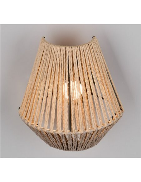 Aplique de pared natural LIRA batería recargable USB y función táctil 4 niveles 1,5W 140lm 3000K IP20