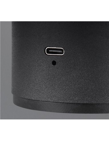 Applique murale naturelle LIRA batterie rechargeable USB et fonction tactile 4 niveaux 1,5W 140lm 3000K IP20