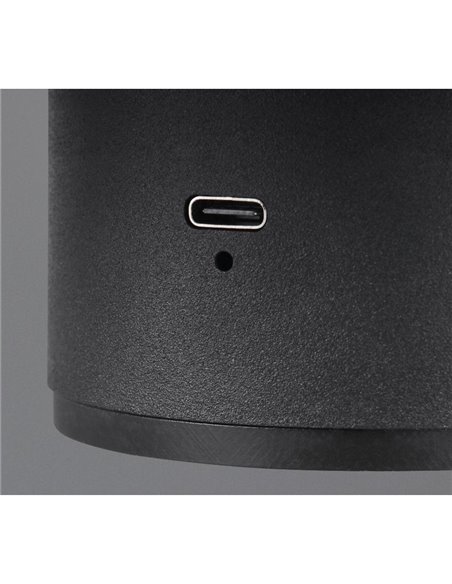 Aplique de pared natural LIRA batería recargable USB y función táctil 4 niveles 1,5W 140lm 3000K IP20