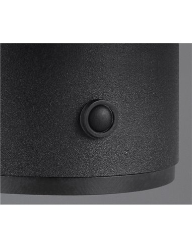 Luminária de parede natural LIRA Bateria recarregável USB e função touch 4 níveis 1,5W 140lm 3000K IP20