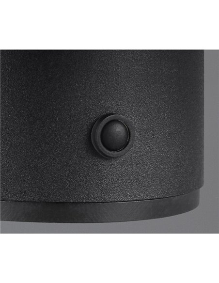 Luminária de parede natural LIRA Bateria recarregável USB e função touch 4 níveis 1,5W 140lm 3000K IP20