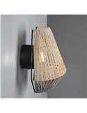 Aplique de pared natural LIRA batería recargable USB y función táctil 4 niveles 1,5W 140lm 3000K IP20