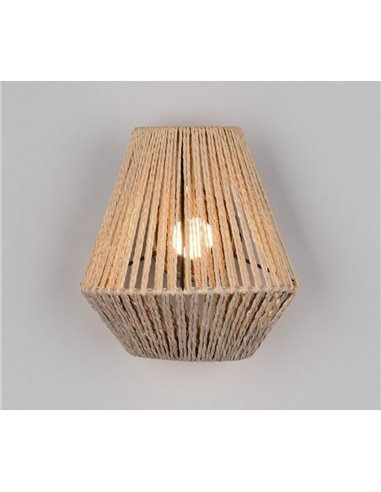 Luminária de parede natural LIRA Bateria recarregável USB e função touch 4 níveis 1,5W 140lm 3000K IP20