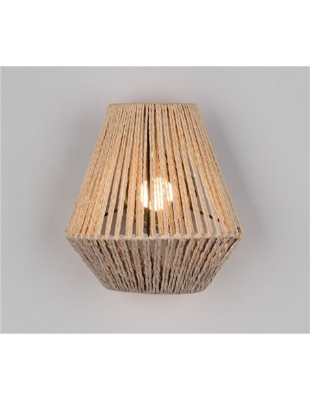 Aplique de pared natural LIRA batería recargable USB y función táctil 4 niveles 1,5W 140lm 3000K IP20