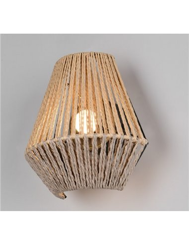 Aplique de pared natural LIRA batería recargable USB y función táctil 4 niveles 1,5W 140lm 3000K IP20
