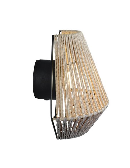 Luminária de parede natural LIRA Bateria recarregável USB e função touch 4 níveis 1,5W 140lm 3000K IP20