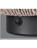 Lámpara de sobremesa fibra natural LIRA batería recargable y función táctil 4 niveles 1,5W 140lm 3000K IP20