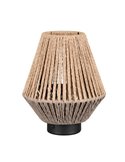 Lámpara de sobremesa fibra natural LIRA batería recargable y función táctil 4 niveles 1,5W 140lm 3000K IP20