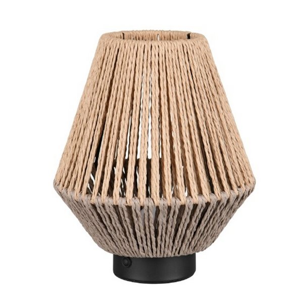 Lámpara de sobremesa fibra natural LIRA batería recargable y función táctil 4 niveles 1,5W 140lm 3000K IP20