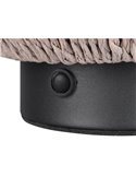 Lámpara de sobremesa fibra natural LIRA batería recargable y función táctil 4 niveles 1,5W 140lm 3000K IP20