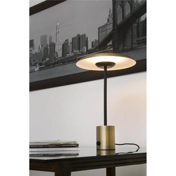Lampe de table LED HOSHI en forme de champignon 12 W 2700 K multicolore
