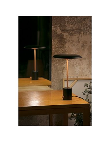 Lampe de table LED HOSHI en forme de champignon 12 W 2700 K multicolore