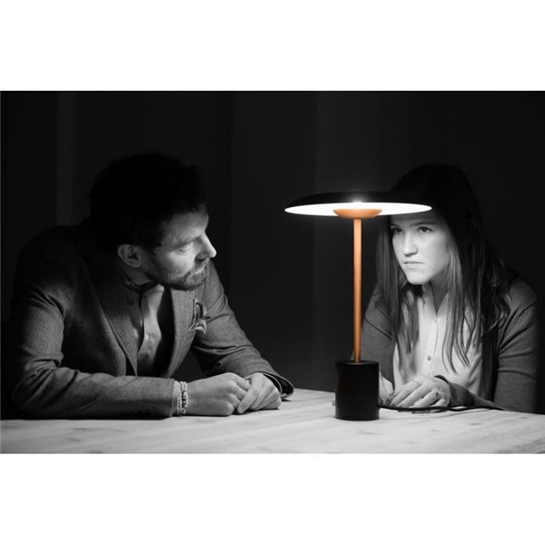 Lampe de table LED HOSHI en forme de champignon 12 W 2700 K multicolore